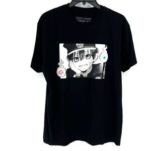 Toilet Bound Hanako-Kun Anime Shirt Size Large Black Front Print